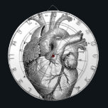 黒色解剖学的ハート ダーツボード<br><div class="desc">解剖学生理学</div>