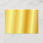 黒色金ゴールドエレガント·パーソナライズされたテンプレート 名刺 (裏面)