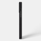 黒色金属モノグラム iPhoneケース (左側面)