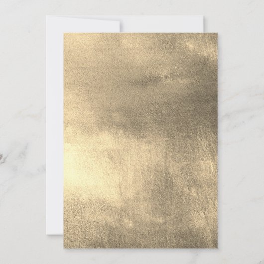 黒色金箔獣医学卒業 招待状 (裏面)