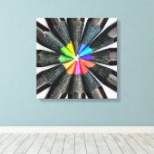 黒色鉛筆 キャンバスプリント (インサイチュ (ウッドフロア))