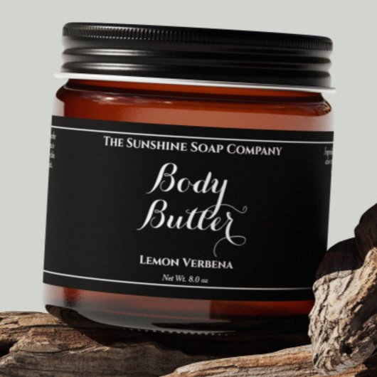 黒色防水体バターラベル ペットボトルラベル