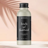 黒色防水化粧品ボトルラベル スパークリングワインラベル