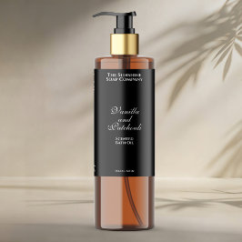 黒色防水化粧品ボトルラベル スパークリングワインラベル