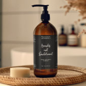 黒色防水化粧品ボトルラベル スパークリングワインラベル