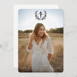 黒色骨障害医学博士の卒業 案内状