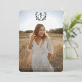 黒色骨障害医学博士の卒業 案内状 (スタンド正面)