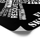 黒色黒色腫ヶ月製品皮膚がんA ポスター (角)