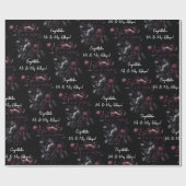 黒花おめでとうミセス結婚ズ ラッピングペーパー (フラット)