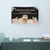 黒花アロマセラピー手作り大豆キャンドル 横断幕 (トレードショー)