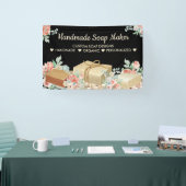 黒花アロマセラピー手作り石鹸 横断幕 (トレードショー)