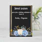 黒花エレガント 招待状 (スタンド正面)