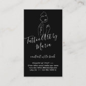 黒花オンガールショルダー新タトゥーアフターケア 名刺 (正面)