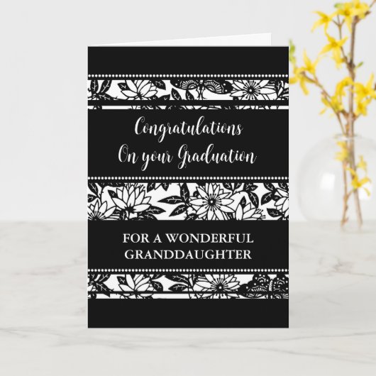 黒花孫娘 カード (黄色い花)