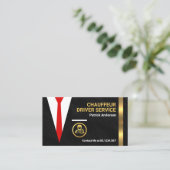 黒花崗岩ショーフールスーツドライバー 名刺 (スタンド正面)