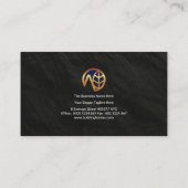 黒花崗岩テはっきりしたクスチャ建物建築 名刺 (裏面)