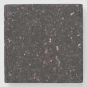 黒花崗岩 ストーンコースター (正面)