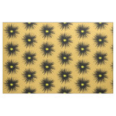 黒花抽象芸術布 ファブリック (ファットクウォーター)