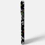 黒花柄 iPhone 15 Pro Max ケース Case-Mate iPhoneケース (裏面 / 左)