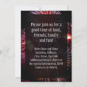 黒花火大会7月4日パーティの招待状 招待状 (裏面)