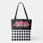 黒花 トートバッグ (裏面)