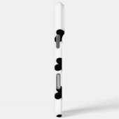 黒花 Case-Mate iPhoneケース (裏面 / 右)