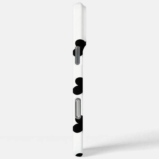 黒花 Case-Mate iPhoneケース (裏面 / 右)