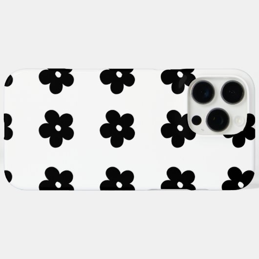 黒花 Case-Mate iPhoneケース (裏面 (横))