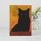 黒芸術的猫 サンキューカード (スタンド正面)