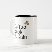 黒茶の水色コーヒーマグ ツートーンマグカップ (正面左)