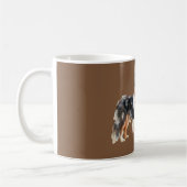 黒茶白の犬 コーヒーマグカップ (左)