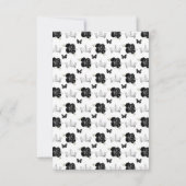 黒茶色と銀茶色のヘアプリンセス 出欠カード (裏面)