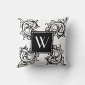 黒華美ギリシャ離れの- パーソナライズされた クッション (裏面)