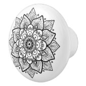 黒華美フローラ曼荼羅 セラミックノブ (右)