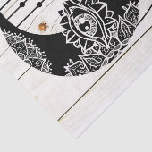 黒華美月の目マンダラ色あせた木の板 薄葉紙 (詳細)