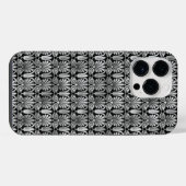 黒華美色と銀色 iPhoneケース (裏面横)