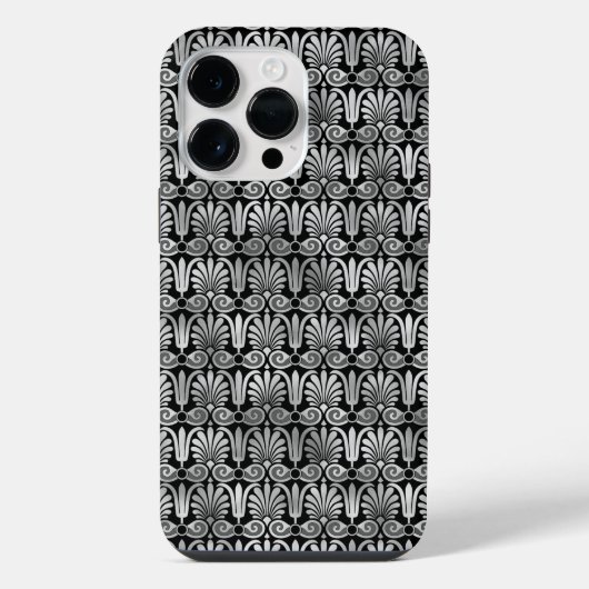 黒華美色と銀色 iPhoneケース (裏面)