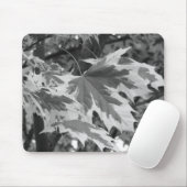黒葉と白の マウスパッド (マウス)