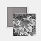 黒葉と白の マグネット (正面/裏面)