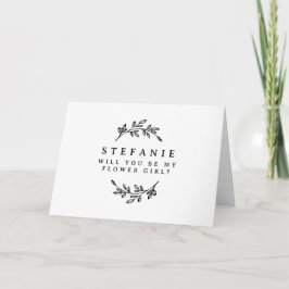 黒葉リースは私の花の女 カード