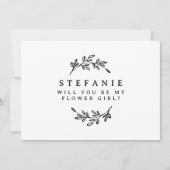 黒葉リースは私の花の女 招待状 (正面)