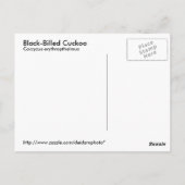 黒葉書 ポストカード (裏面)