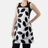 黒葉色のパターン エプロン (インサイチュ)