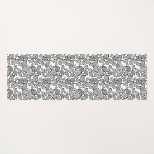 黒葉色 ヨガマット (裏面(横))