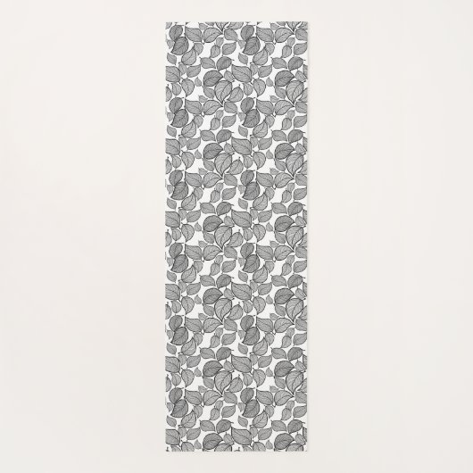 黒葉色 ヨガマット (裏面)