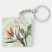 黒葉鳥の手のひら キーホルダー (裏面)