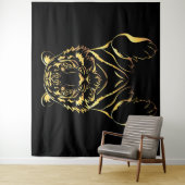 黒虎と金ゴールドストライプ タペストリー (インサイチュ)