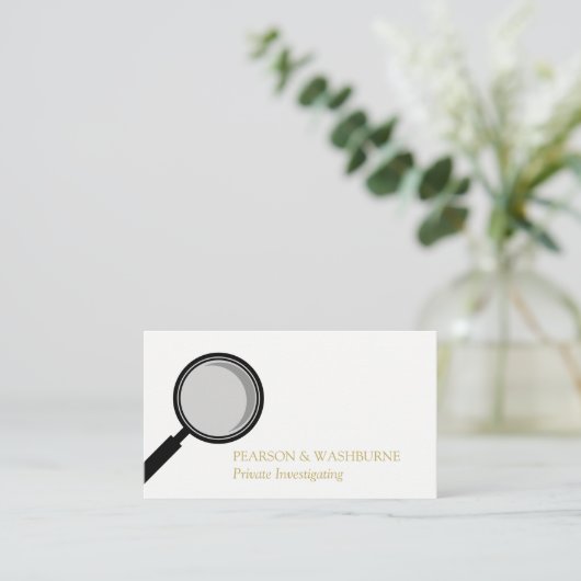 黒虫眼鏡の私立探偵 名刺 (スタンド正面)