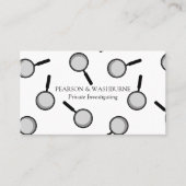 黒虫眼鏡パターン私立探偵 名刺 (正面)