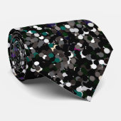 黒虹色グリッター ネクタイ (ロール)